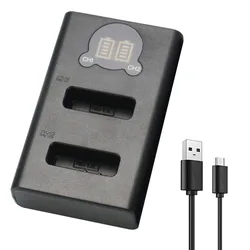 Powertrust NB-13L Быстрый двойной зарядное устройство с ЖК-экраном для объектива Цифрового Фотоаппарата Canon G5X G7X G9X G7C Mark II SX620HS SX720HS