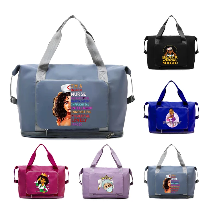 Low MOQ 30PCS Personalized Medical Nurse Gift Nursing Accessories Custom Utility Large Tote Bag  with printed logo