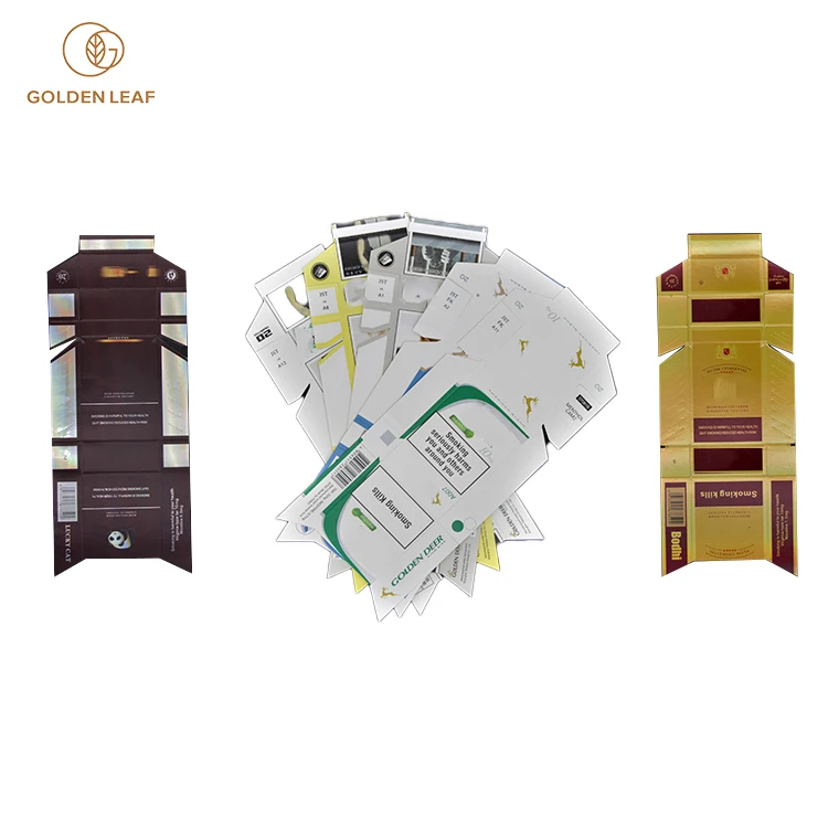 Rank Top Anti-Counterfeiting Custom Shaped Rigid Paperboard Printed Cigarette Box for Casing Tobacco