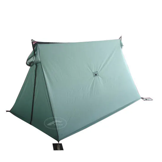 A-Frame Ultra Light Double Silicone Coating Hiking 1-Person 3 Season High Quality Solo Wedge Quick Setup Camper Ridge  Tent