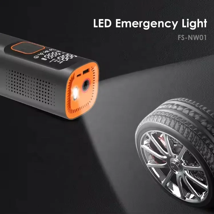 Hot-selling car accessories Portable Air Pump Car Tires Air Pump Car Tire Inflator With Pressure Gauge