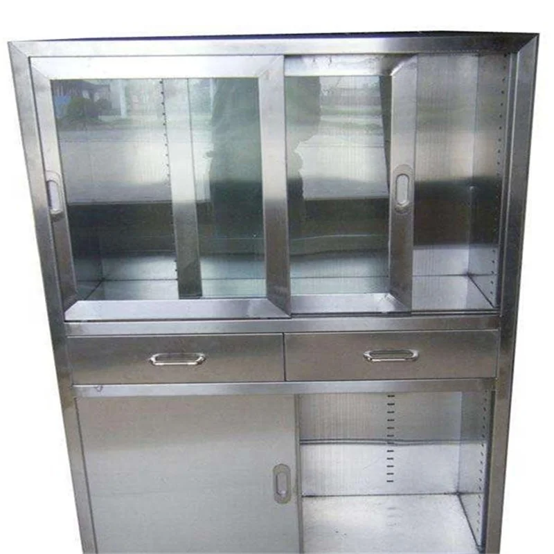 High Quality SUS 304 Stainless Steel Medical Instrument Cabinet Dust Free Medical Cabinet Hospital Furniture