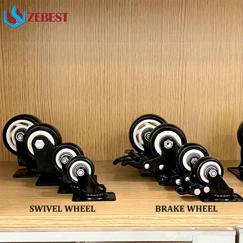 1 5/2/3/3. Промышленное колесико 5/5 дюймов с тормозом для печей или гриля