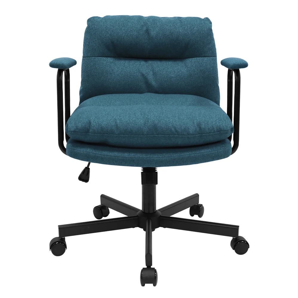 Modern Lift Chair for Small Office & Home Fabric Vanity Desk Chair for Bedroom Computer Office Furniture