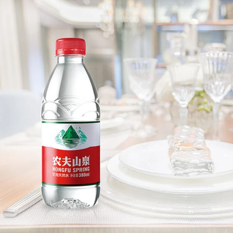 Pure Water Production Plastic Bottle Packaging Clean High Quality Nongfu Spring Natural Drinking Water 380ml