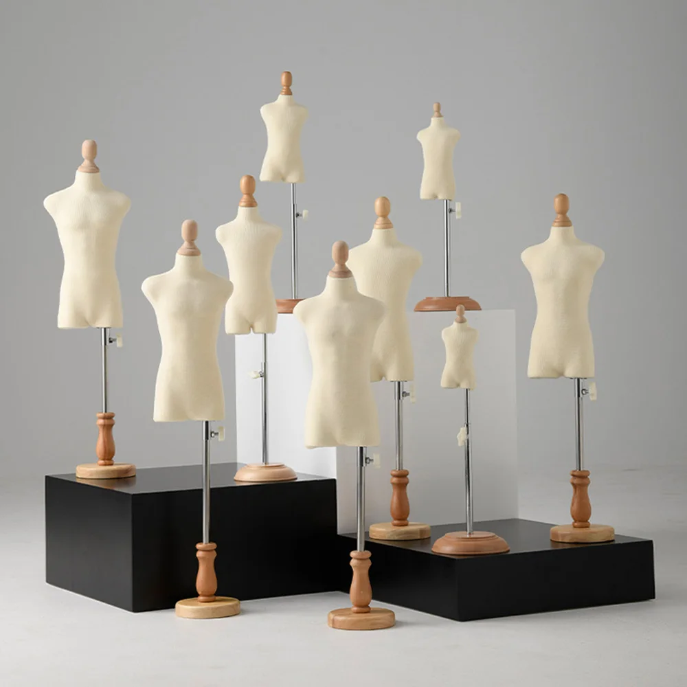 Wholesale Mini Tailor Half Scale Infant Kids Dress Form Toddler Baby  Doll Dummy Mannequin Torso With Wooden Base