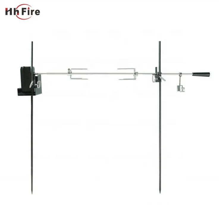 Wholesale BBQ Tool Skewer Set Spit Rotisserie Kit For Gas Grills Charcoal Grill Ring Rotisserie Kit