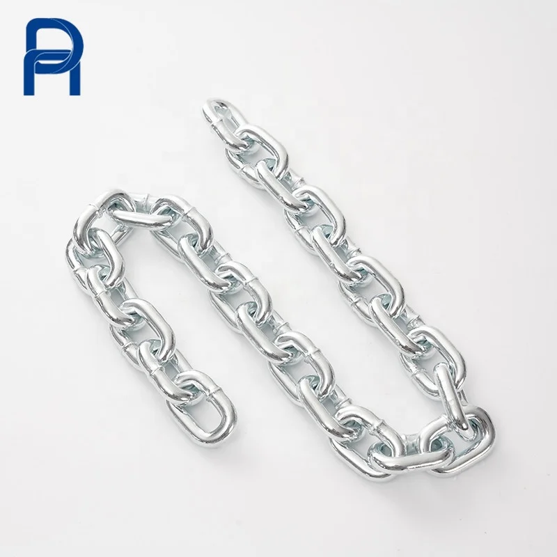 2MM-32MM DIN766 G30 Standard Steel Galvanized Welding Chains Zine Plated Short Link Chain