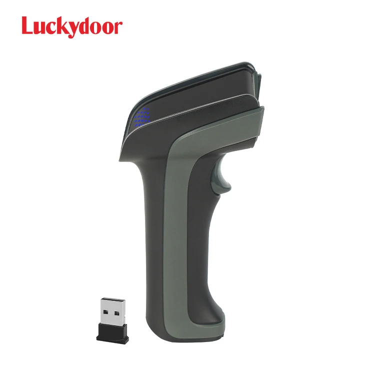 Luckydoor DS230RB High Performance QR Code Datamatrix BlueTooth Rugged Supermarket Handheld 1D 2D Wireless Barcode Scanner