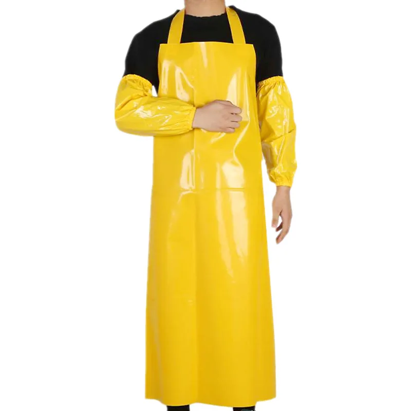 Heavy Duty Waterproof Oil Proof Unisex Food processed Garden Butcher vinyl PVC Apron