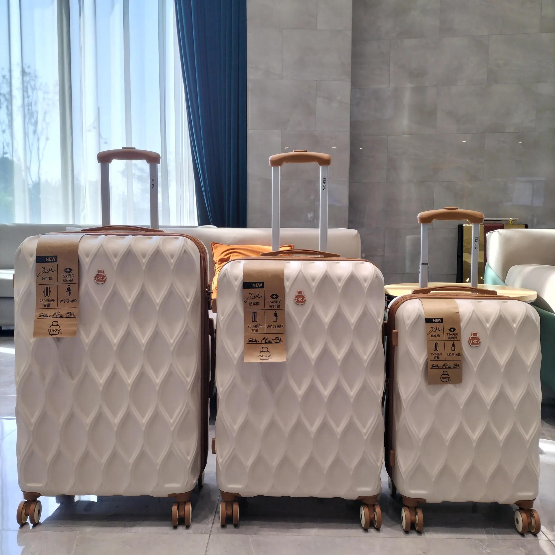 Export French trolley case expandable universal wheel ultra-quiet girls ins luggage 20 inch boarding suitcase