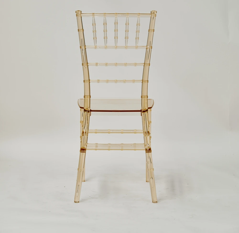 Amber Color Stackable Wedding Event Party Rental Dining Banquet Hotel Hall Napoleon Chair