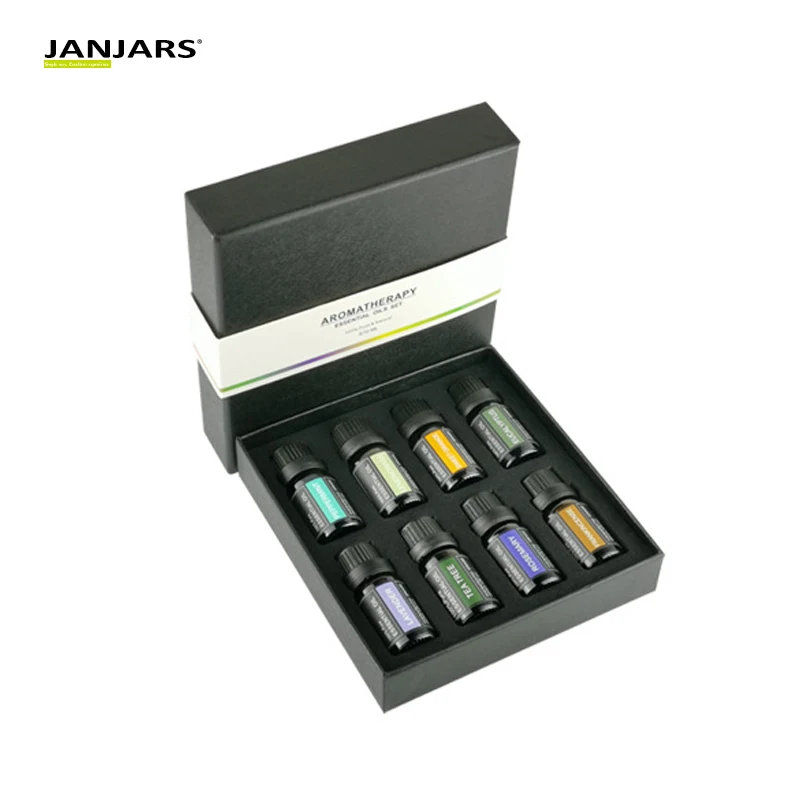 Aromatherapy Top 8 Essential Oils 100% Pure & Therapeutic Grade - Basic Sampler Gift Set & Kit