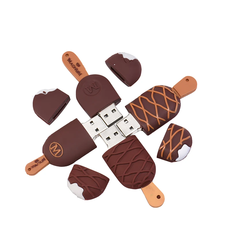 jaster Ice Cream Bar Usb Flash Drive Pen Drive Silicone Cute Fancy usb stick 512mb 1gb 2gb 4gb pendriv  U Disk