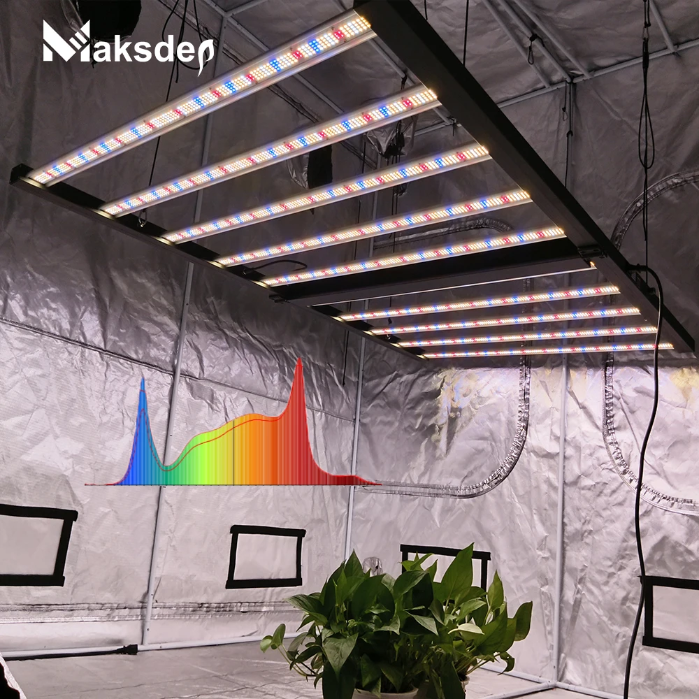 Indoor Cultivation Plants Horticultural Lamp Daisy Chain 4X6Ft Foldable 10 Bar Led Commercial Full Spectrum 1000W Led Grow Light
