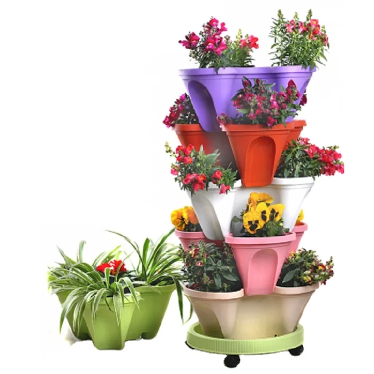 Vertical Garden Flower Pots Tower