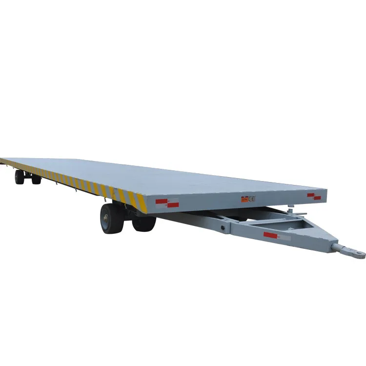 40ft industrial drawbar container trailer flatbed semi trailer