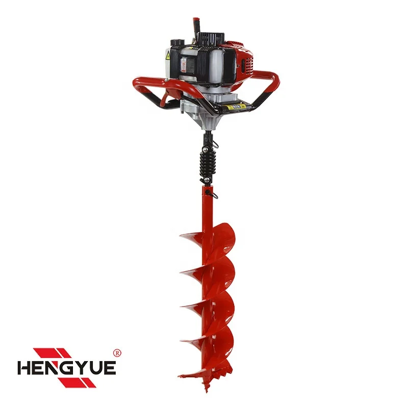 52CC hand held type earth auger with 3 pcs auger bits