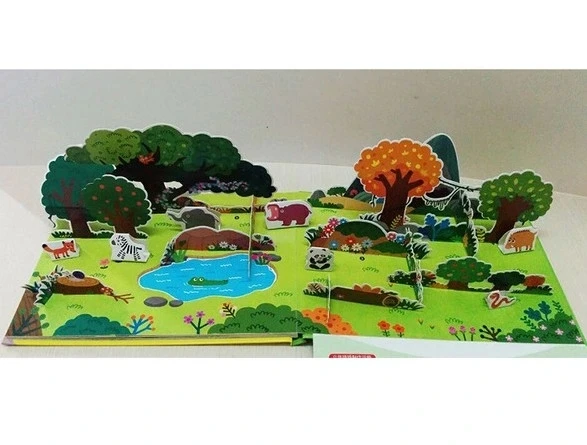Детская 3d-книга мультяшная детская книга для