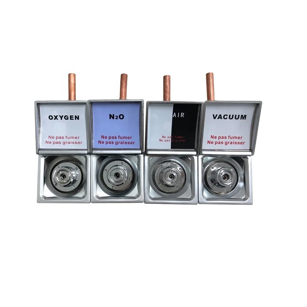 French Standard AFNOR  Medical Gas Outlets For Oxygen & Medical air & Vacuum & Nitrous Oxide