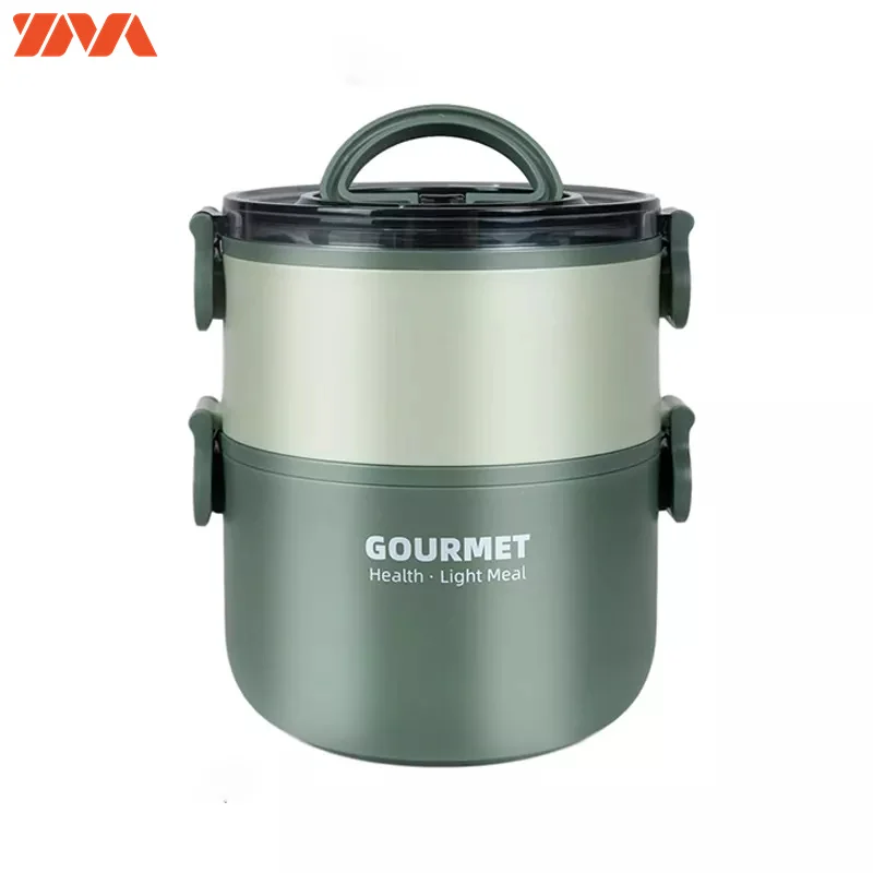Multi Layer Picnic Food Container Stainless Steel Lunch Box for Office School Bento Boxes