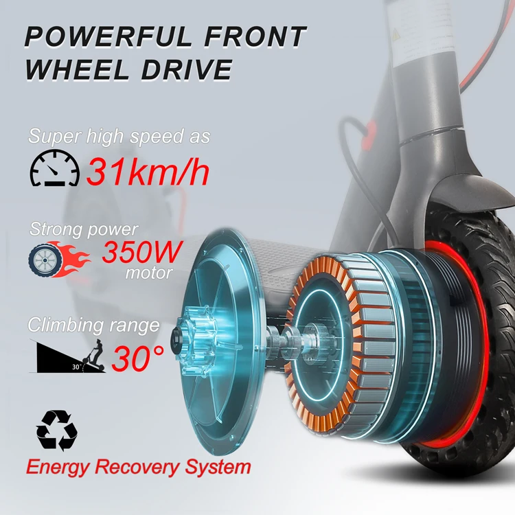 AOVO US UK DE Warehouse Stock Waterproof Newest 10.5AH Foldable 2 Wheel Adult Folding Kick Scooter Electric Scooters for