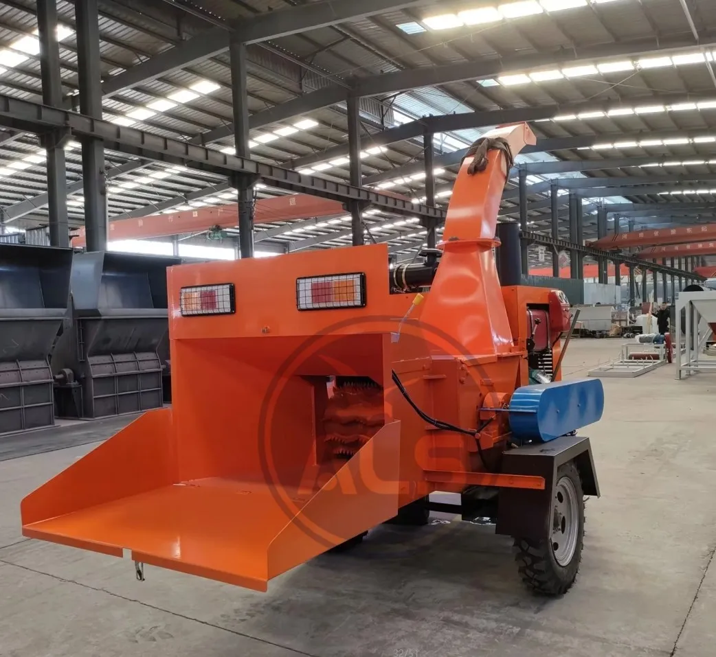 6130 auto feed wood chipper shredder for tree and branches CE approved