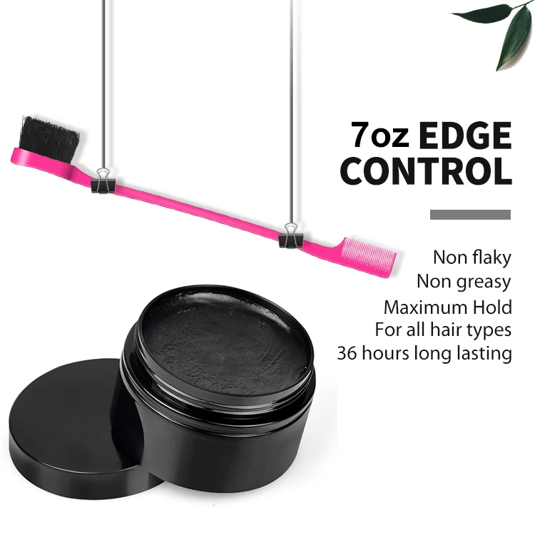 Hot selling extreme hold edge control no label custom logo strong hold edge control for 4c hair
