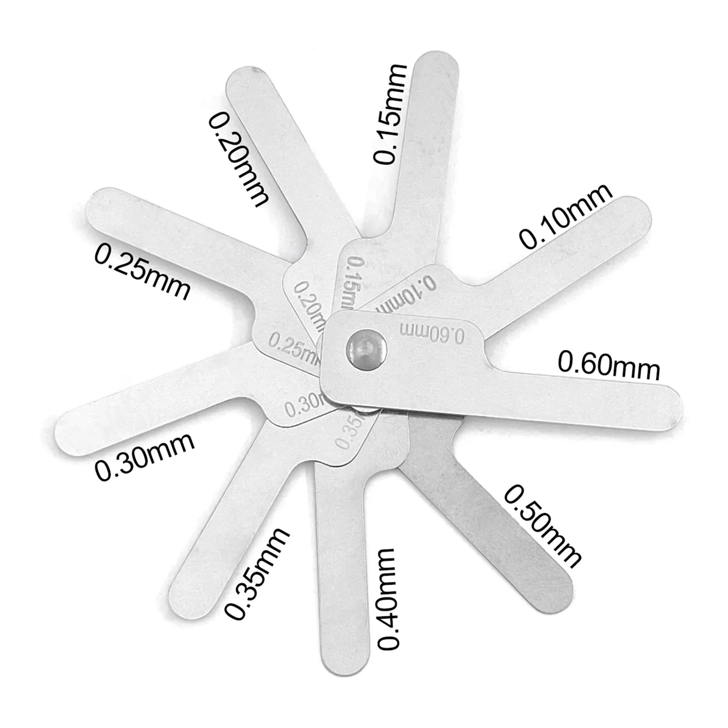 9Pcs/Set Dental Interproximal Reduction Gauge Ruler Tooth Gap Measure Reciprocating stainless Steel Ortho Dental Instrument