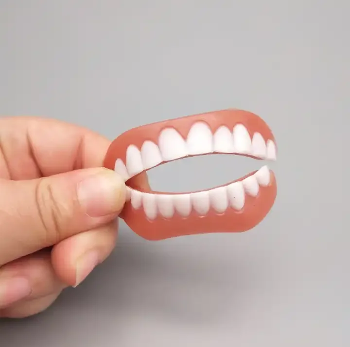 Universal Resin False Teeth Cover Simulation Braces Snap-On Denture Oral Dental Material Dedicated Veneers