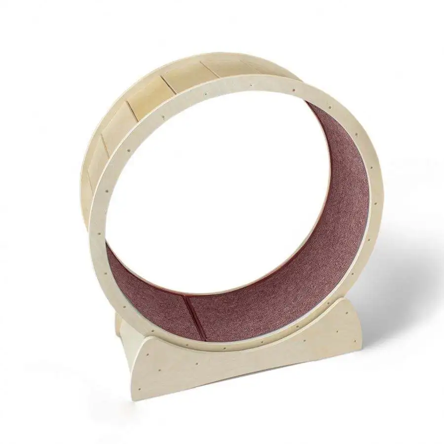 Wholesale Anti-depression Pure Wood Wooden Pet Tread Exercise Wheel Cat Pet Dog Fun Toy Treadmill