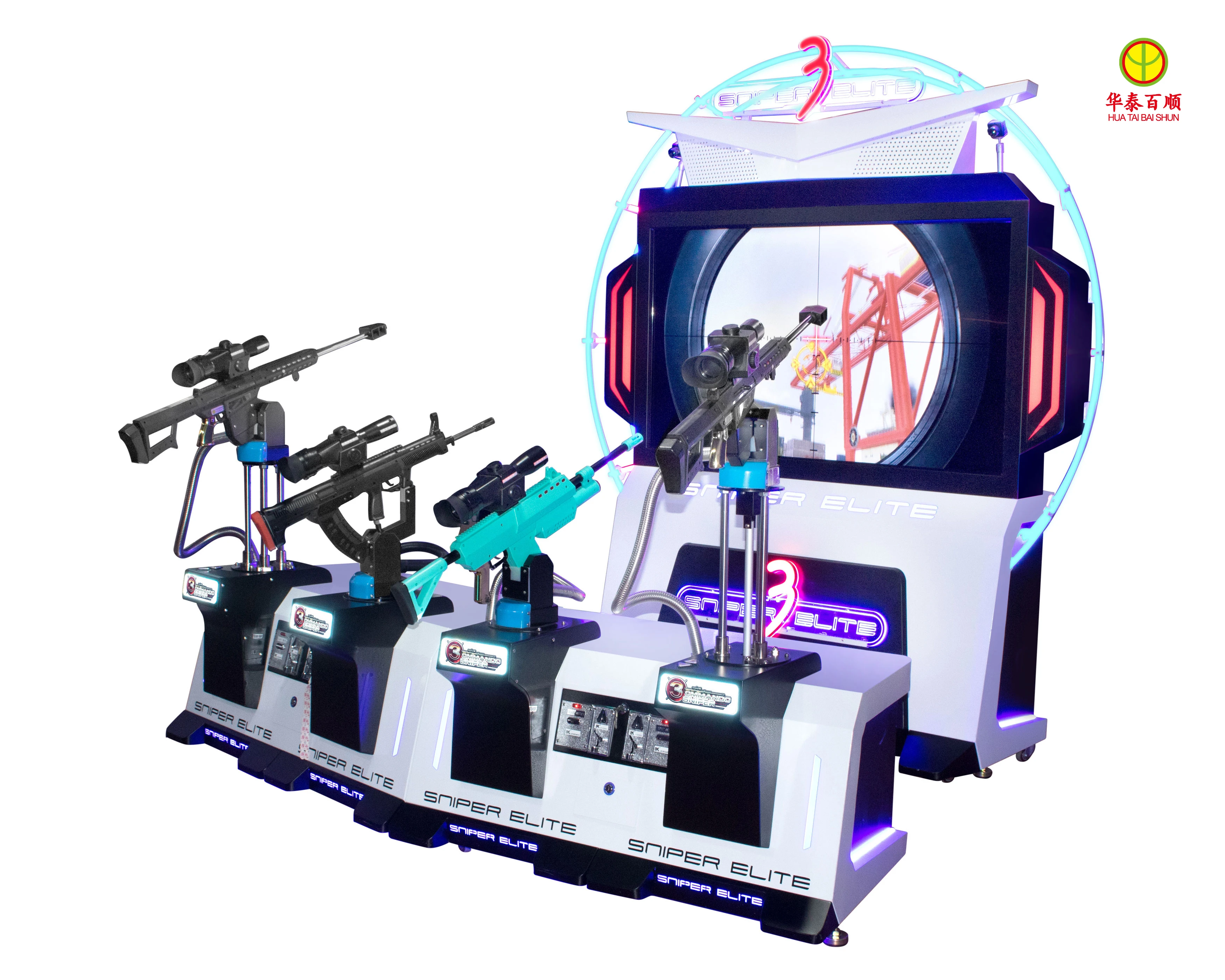 Huatai Baishun 9D VR Shooting Arcade Game Machine AR/VR Commando Sniper 3 Shooting Equipment Simulator For Arcade Game Center