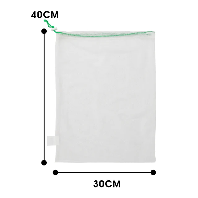 Custom Eco Net Mesh Drawstring Pouch For Fruit Vegetable Potato Packing