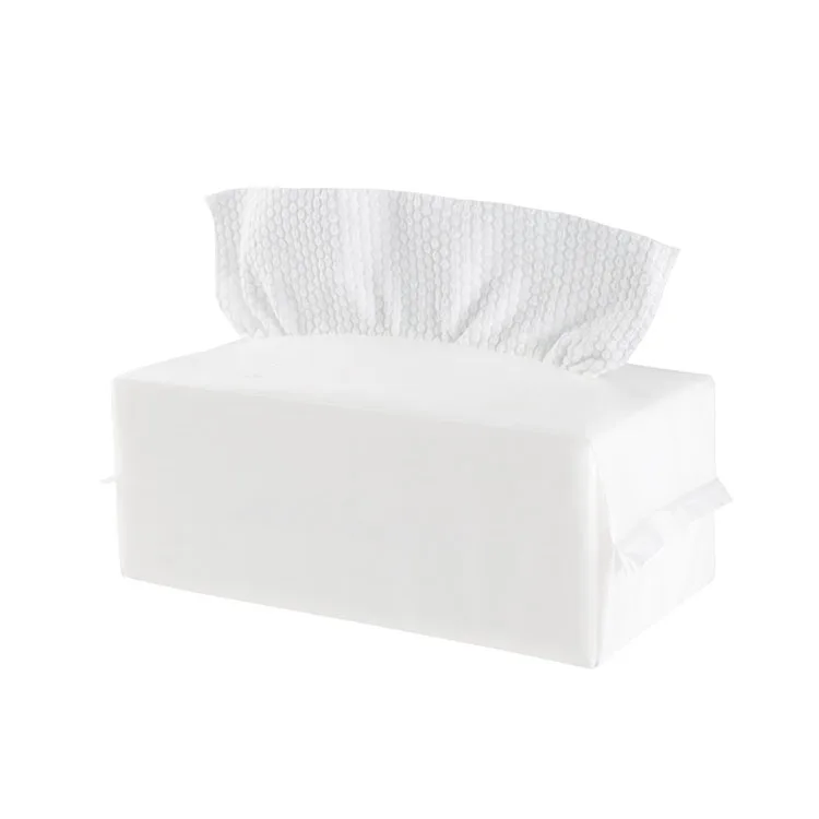 Customized Fluorescent Agent Free Diposable Biodegradable Natural Non-woven Facial Dry Wipes