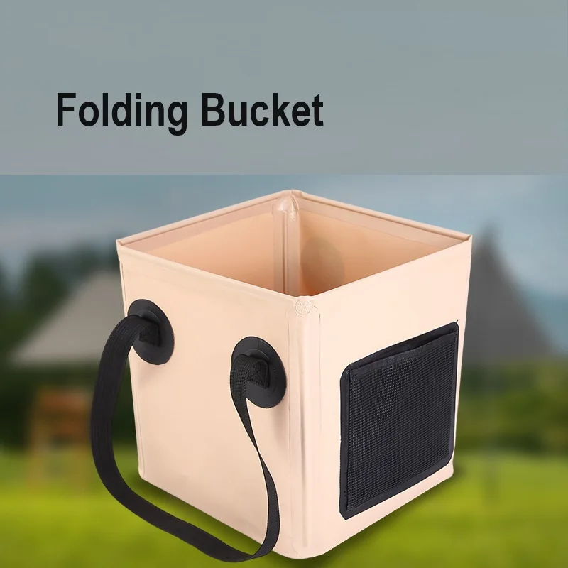 Collapsible Bucket Folding Water Bucket Portable Wash Basin For Camping Fishing Travelling Outdoor Gardening Car Washing