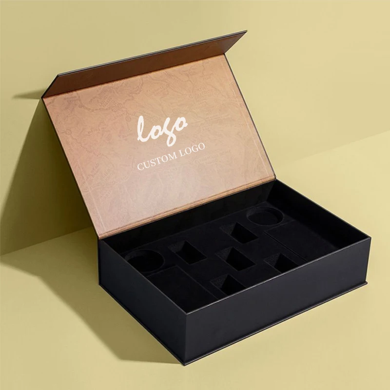 Custom Logo Luxury Recyclable Cardboard Rigid Magnet Box Packaging Paper Folding Magnetic Gift Box With Magnetic Lid