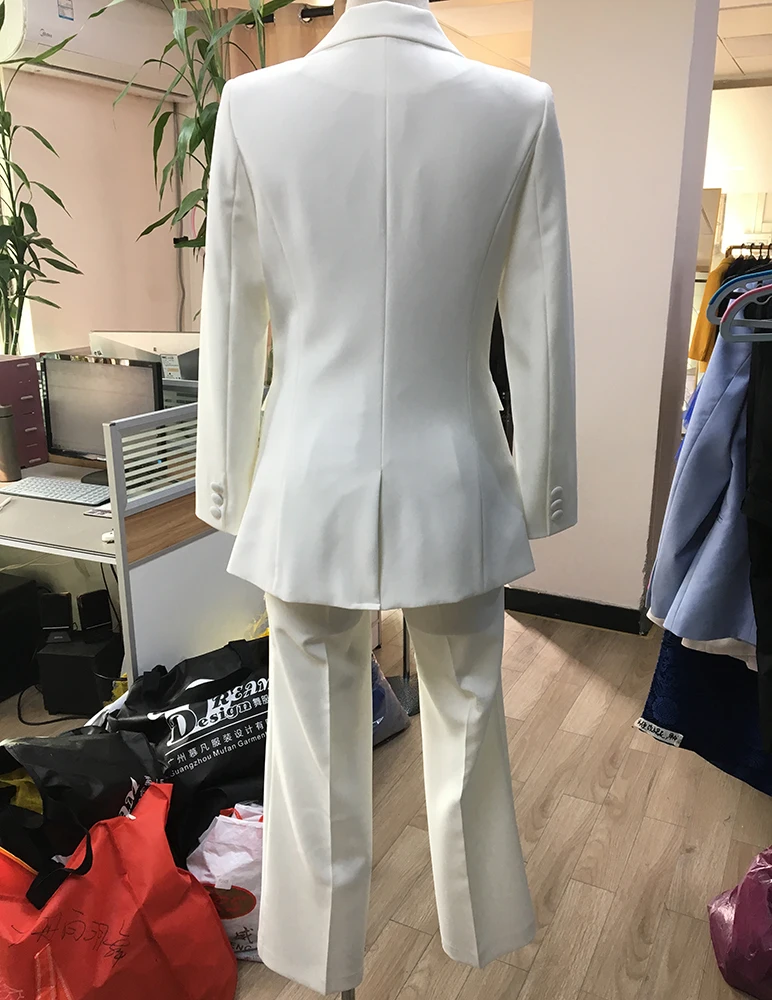 Заводская оптовая продажа на заказ китайская фабрика высокое качество индивидуальный деловой женский костюм