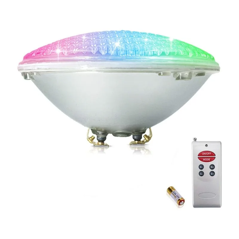 Hanging Underwater Spotlights DC / AC 12V RGB Swim Pool Glass Lights 18W 36W Par56 Led Pool Lighting