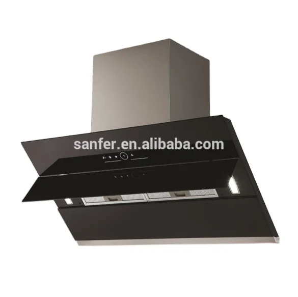 Automatic stainless steel range hood with touch digital switch