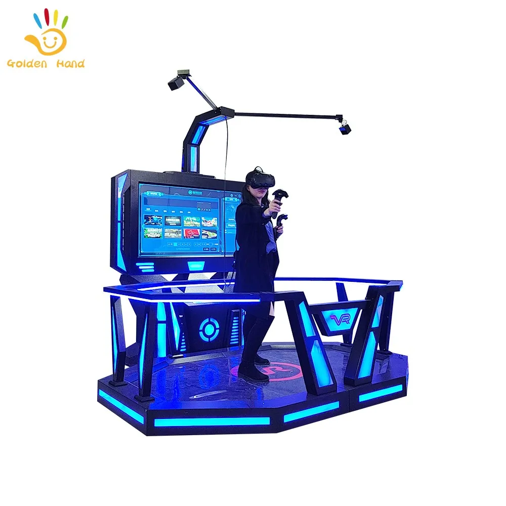 Подержанная Одиночная симуляция стоя VR космическая прогулочная платформа VR симулятор стрельбы