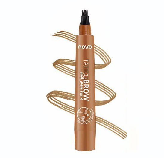 China hotsale  4 Colors microblading 4 Fork Tips eye brow pen eye pencil eyebrow pencil