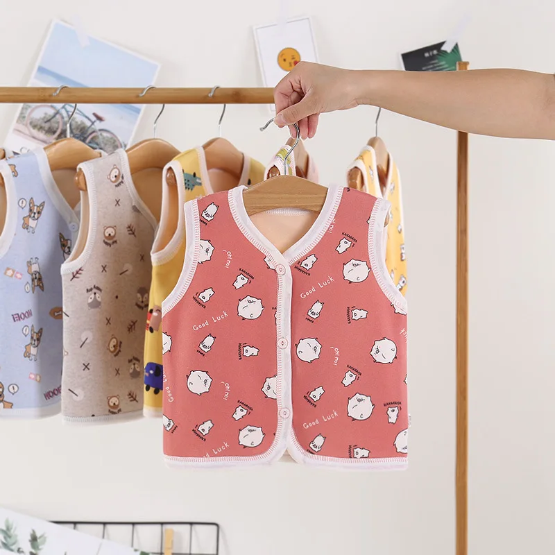 2023 зимний бархатный жилет для маленьких девочек детский хлопковый утолщенный осенний и теплый кардиган Детский