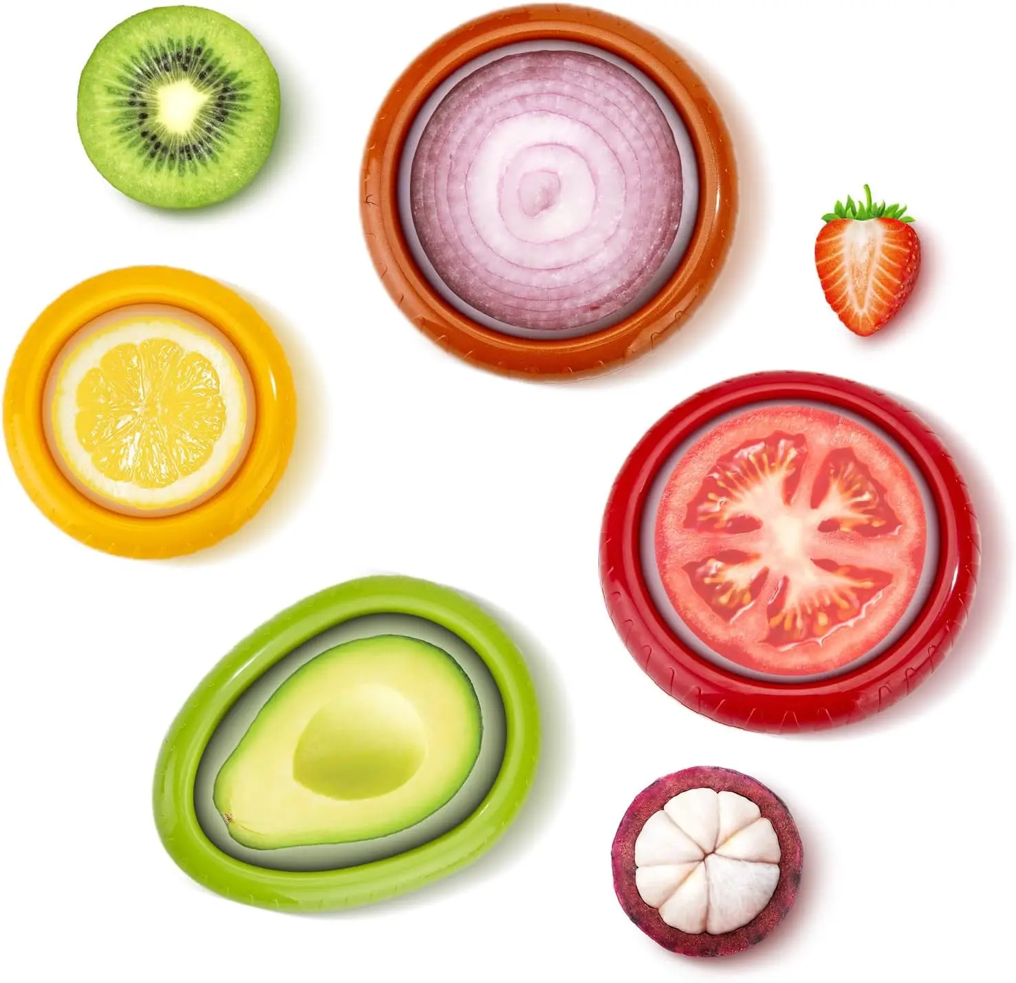 Silicone Fruit Vegetable Anti-Oxidation Storage Box Avocado Saver Holder Reusable Storage Containers for Fridge Keep Fresh Cheap
