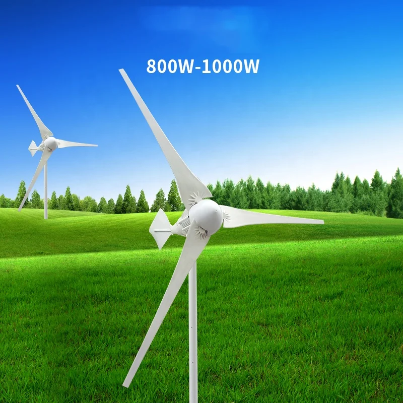
Wind Generator 12V/24V/48V 3 Blades/5 Blades Wind Solar Charge Controller Small Wind Power Turbine Generator 800W 