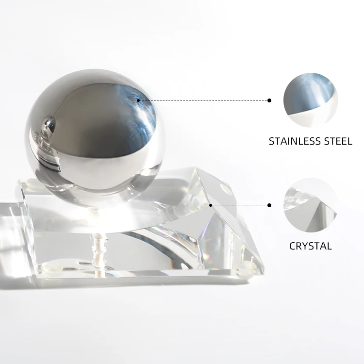 Modern Office Desktop Decorative Crystal Bookends Bookshelf Organizer Book Holder