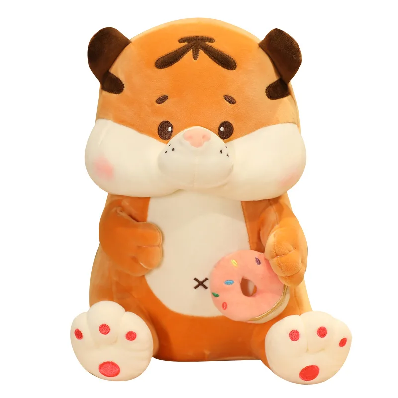 Cartoon Tiger Mascot Doll Zodiac Tiger Plush Toy Company Annual Meeting Activity Gift Little Milk Tiger