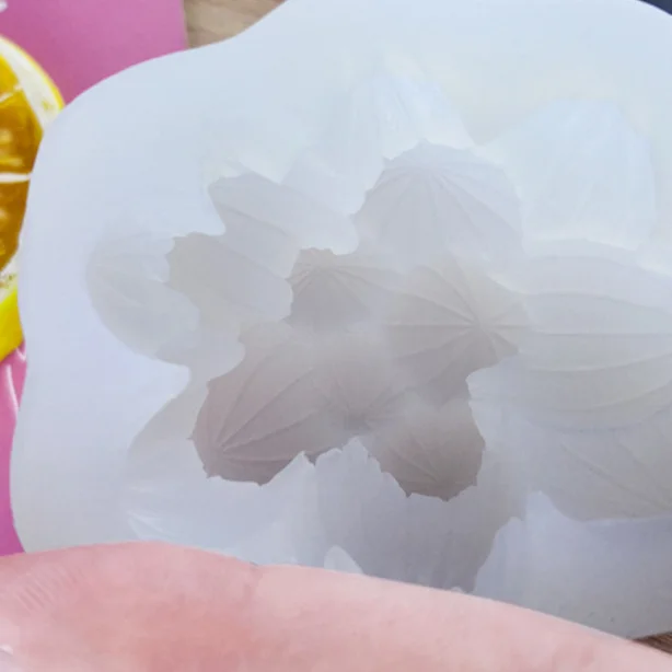 High Quality 3D Diy Ins Big Large Plant Flower Shaped Cake Decoration Food Grade Silicone Candle Molds For Candle Making