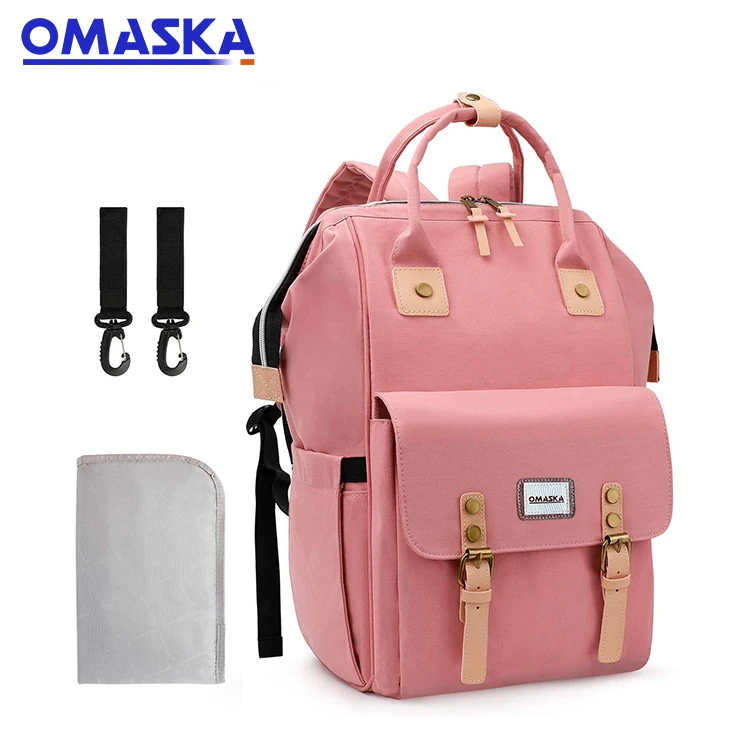 
OMASKA best baby changing travel backpack super large capacity design backpack fashionable cute Oxford cloth mommy baby backpack 