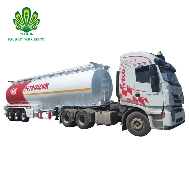 Fuel tank truck fuel tanker truck semi trailer fuel transport tanker trailer