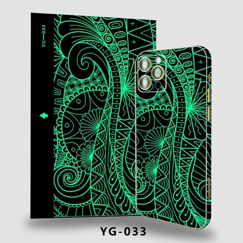 New Arrival Luminous Mobile Skin Sticker 180*120mm PVC Film For Cutting Machine Phone Back Sticker
